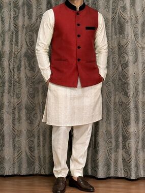 Mens 3 piece sherwani suit